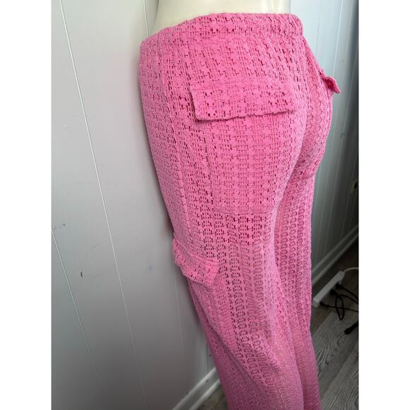 Surf Gypsy Hot Pink Crochet Cargos in Size M - Picture 7 of 8